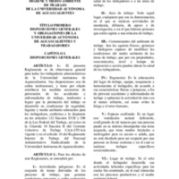 Reglamento de Seguridad, Higiene y Medio Ambiente de Trabajo